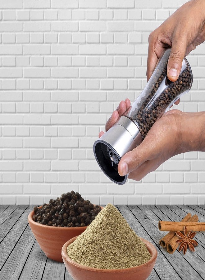 Catron Adjustable Coarseness, Ceramic Sea Pepper Mills,Pepper Grinder or Salt Shaker Pack- 1 for Professional Chef Spice Mill Stainless Steel Adjustable,Steel and Pepper Grinder (CT-65-RON) - Image 3